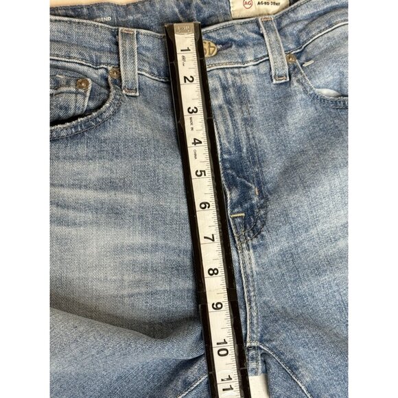 AG Ex-Boyfriend Slouchy Slim Raw Hem Distressed Jeans | Size 26 - Picture 9 of 9